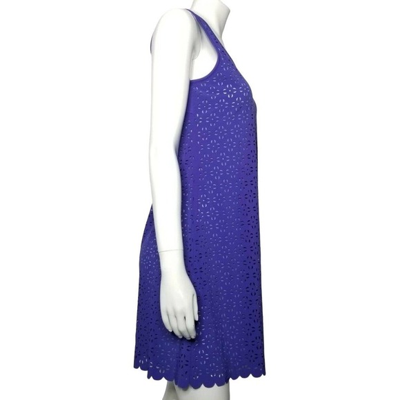 Title Nine Nimblene Illusion Eyelet Purple & Blue Tank Dress | Small - Picture 5 of 10